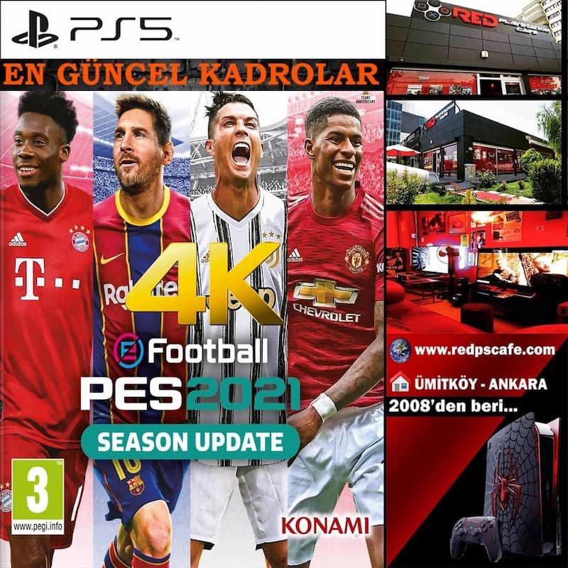 PES 2021 - En Güncel Kadrolar - PS5 PRO ile 4K Görüntü Kalitesiyle