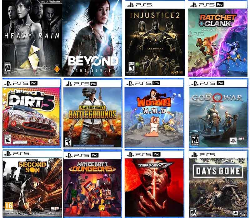DİĞER OYUNLAR - PUBG 2025, Injustice, Heavy Rain, Dirt 5, Ratchet & Clank, Days Gone, Worms, Beyond Two Souls...